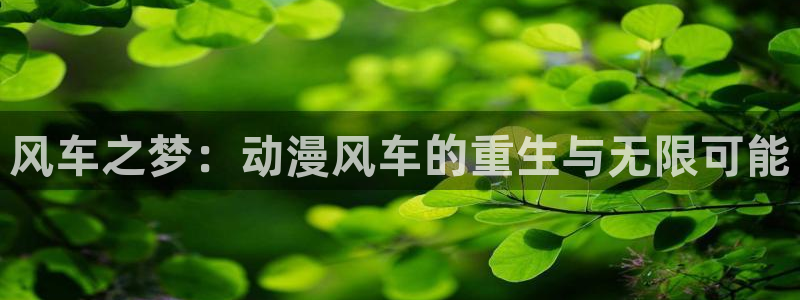 下载天堂动漫：风车之梦：动漫风车的重生与无限可能